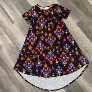 LuLaRoe XXS Carly dress - ikat pattern